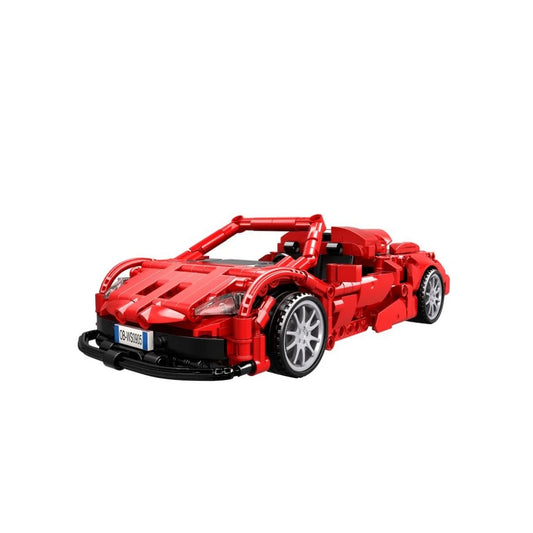 Conjunto Carro Desportivo Vermelho Technic
